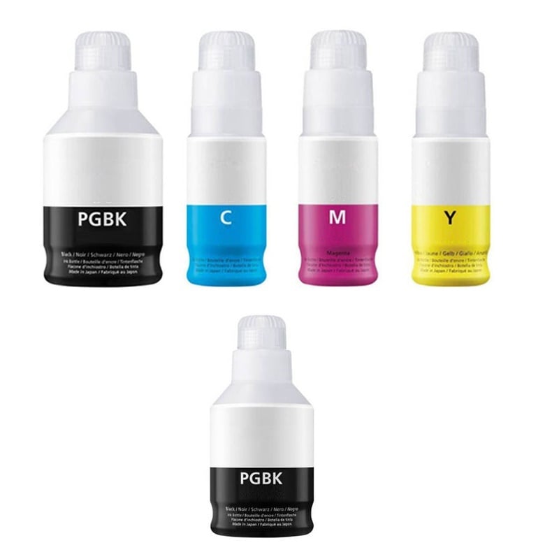 Compatible Canon GI-40 Full Set of Ink Bottles & EXTRA BLACK (2 x Black, /Cyan/Magenta/Yellow)